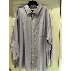 Rochester Egyptian Cotton NonDress Shirt Striped Long Sleeve Men's Size 22 34/35